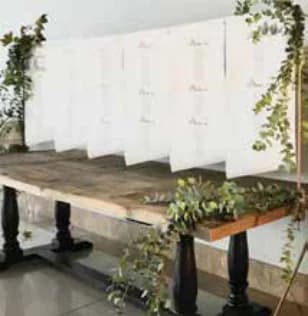 Seating plan con espejos vinilados