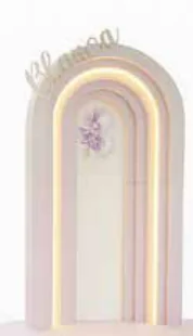 Panel arco 3D con luz